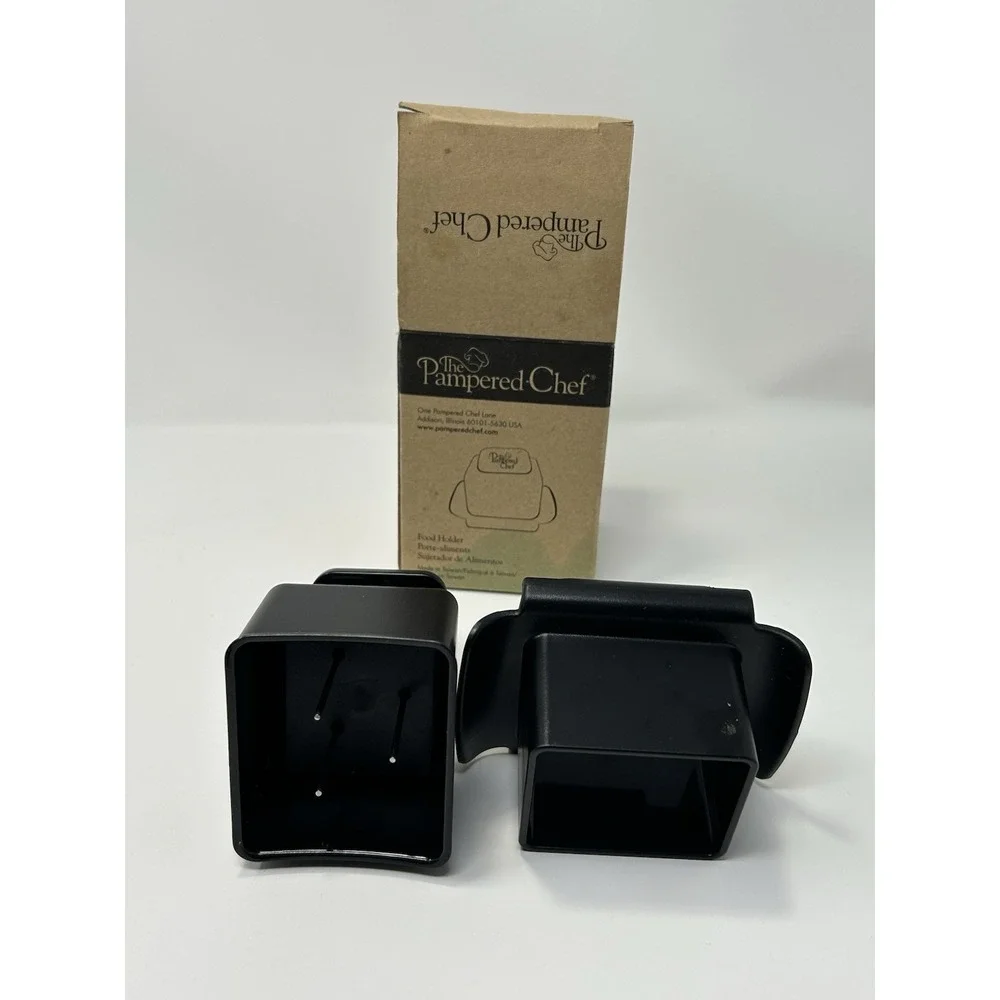 Pampered Chef #1124 Food Holder For Microplane Adjustable Grater ~ Black